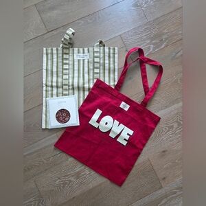 Sezane Octobre Editions Set - 2 Tote Bags - Brand New